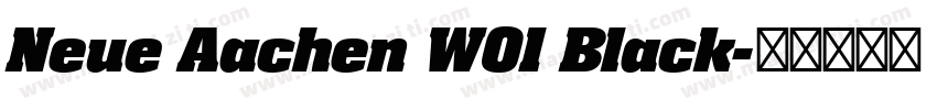 Neue Aachen W01 Black字体转换